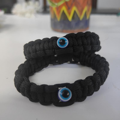 Neo Smarrt Black Obsidian Charm Bracelet(Pack of 2)