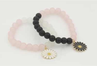 KRISHMAYATOZ Crystal Beads, Crystal Bracelet Set(Pack of 2)