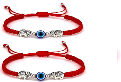 Malas Collection Brass, Dori Silver Coated Bracelet Set(Pack of 2)