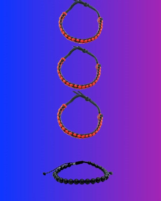 KINGSTYLEIMPEX Dori Charm Bracelet(Pack of 4)