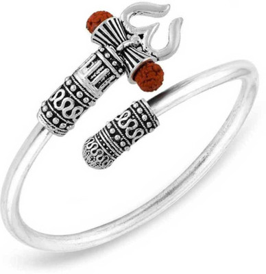 Spyroniix Reeal Treasuree Brass Silver Coated Kada