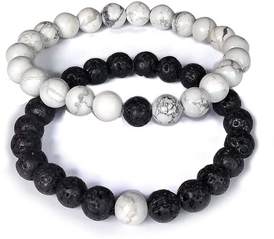 VIANSH Stone Beads, Crystal Bracelet(Pack of 2)