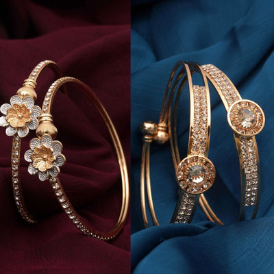 Gemini Creation Alloy Brass Bracelet Set(Pack of 4)