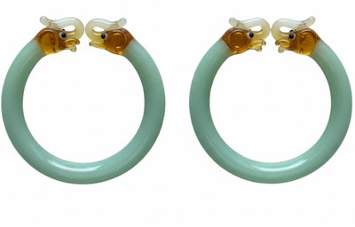 the modern craft Glass Bangle Set(Pack of 2)