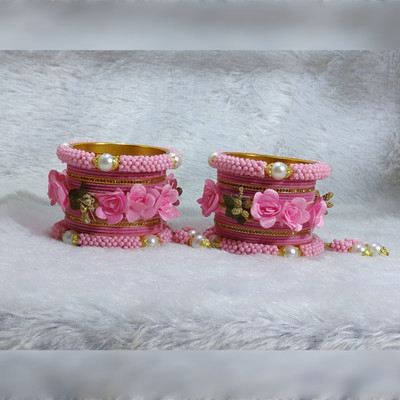 MAHAVEER TRADERS Alloy Gold-plated Bangle Set(Pack of 10)