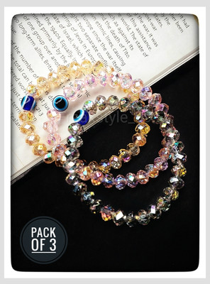 FREAKSTYLE Crystal Charm Bracelet(Pack of 3)