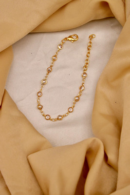 GotiCreation Alloy Agate Gold-plated Bracelet
