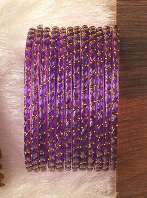sandeep Glass Beads Bangle(Pack of 12)