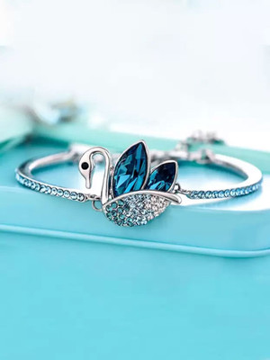 Shining Diva Crystal Crystal Gold-plated Bracelet