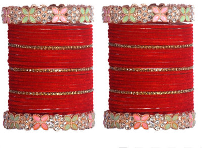 OJHA Metal, Alloy Beads, Pearl Bangle Set(Pack of 10)