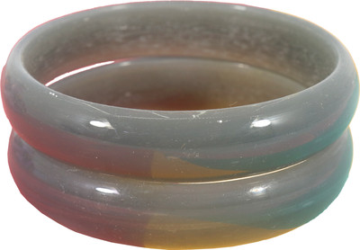 NMII Glass Bangle Set(Pack of 2)