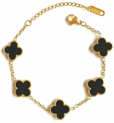 Neelamvarietyz Stainless Steel Gold-plated Bracelet