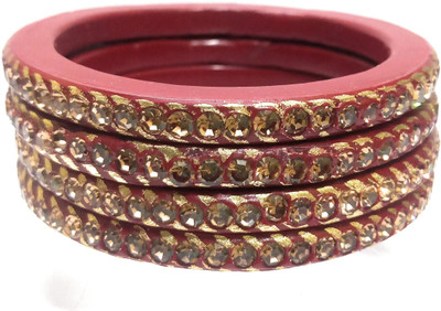 KB Corner Lac Zircon Bangle Set(Pack of 4)