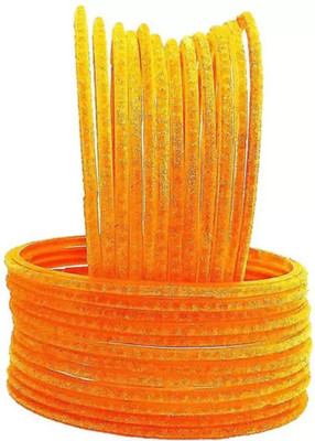 RADHA MOHAN EMPIRE Fabric, Glass Bangle Set(Pack of 24)