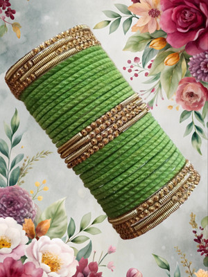 GoVika Glass Bangle Set(Pack of 10)