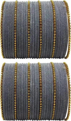 RADHA MOHAN EMPIRE Fabric, Glass Bangle Set(Pack of 60)