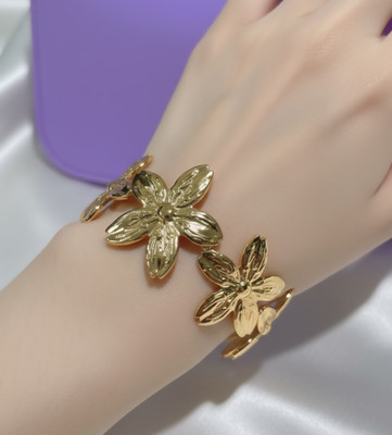 INDOART CREATION Alloy Gold-plated Cuff