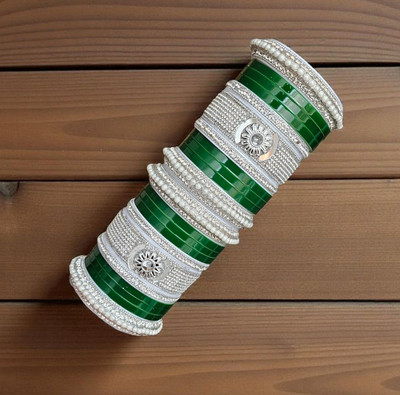 Mehpriye Alloy Beads Silver Chudas(Pack of 22)