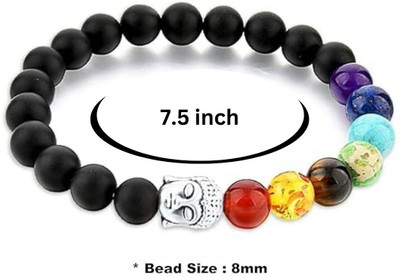 VIBESLE Crystal, 7 Chakra Beads Charm Bracelet