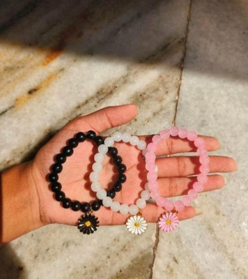 MAYA IMPEX Crystal Beads Bracelet Set(Pack of 3)