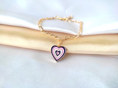 Sonisirani Alloy Gold-plated Charm Bracelet