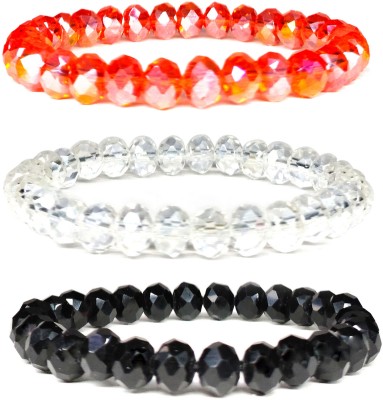 Daivya Wellness Stone, Crystal Beads Bracelet Set(Pack of 3)