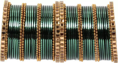 DONERIA Metal Beads Bangle Set(Pack of 52)