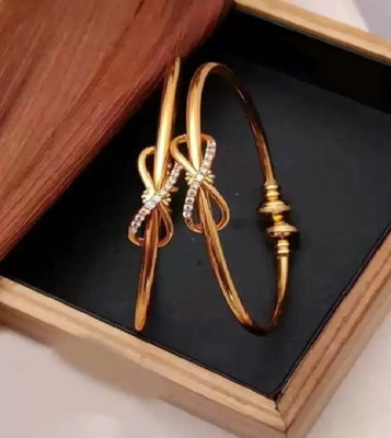 Vibhooti sales Alloy Gold-plated Bangle(Pack of 2)