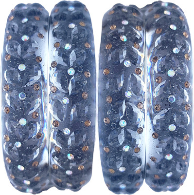 PG Traders Glass Bangle(Pack of 2)