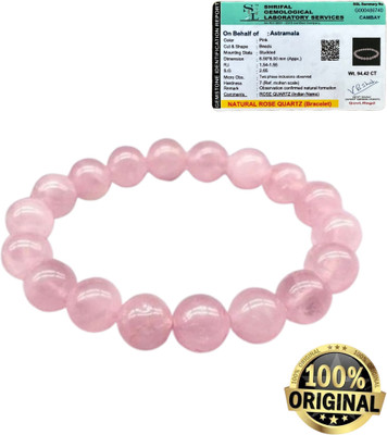 UBRONIK Rose Quartz Agate, Crystal Bracelet
