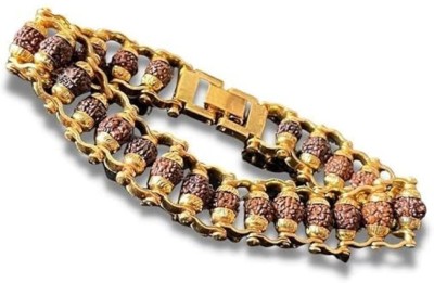 COMFORT PLANET Rudraksha Gold-plated Bracelet
