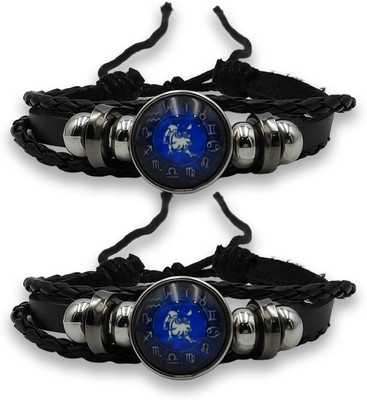 BHAGYA G Leather Bracelet(Pack of 2)