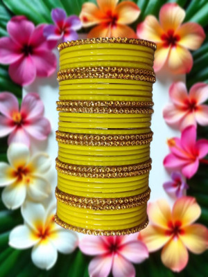 GoVika Glass Bangle Set(Pack of 10)