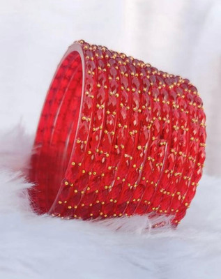 Kaab Glass Bangle Set(Pack of 12)