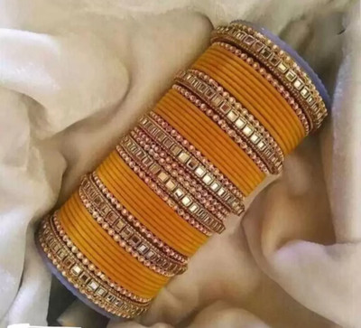 CHURA KING Alloy Zircon Bangle Set(Pack of 42)