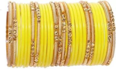 RADHA MOHAN EMPIRE Glass Bangle Set(Pack of 28)