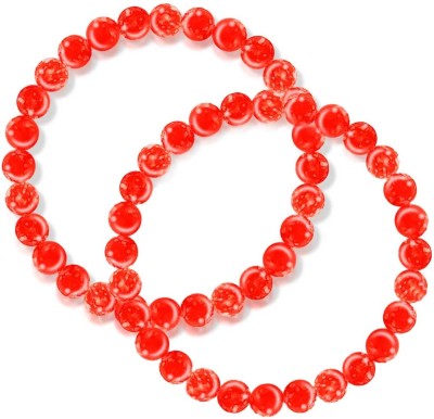 Adhvik Plastic Beads Bracelet Set(Pack of 2)