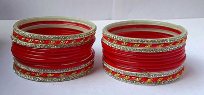 DURGANSH Glass Bangle Set(Pack of 24)