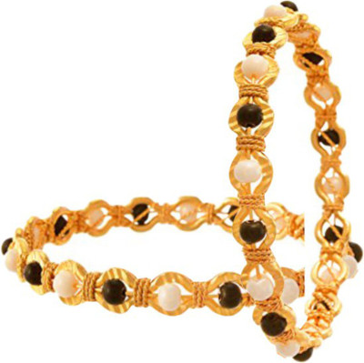 FFC-FASHION FOR CHOICE Copper Gold-plated Bangle(Pack of 2)