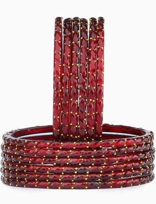 MADHAV ENTERPRISES Glass Bangle Set(Pack of 10)