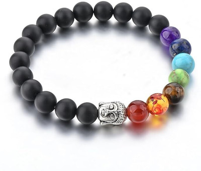 VIBESLE Crystal, 7 Chakra Beads Charm Bracelet