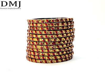 DMJ Glass Bangle Set(Pack of 10)