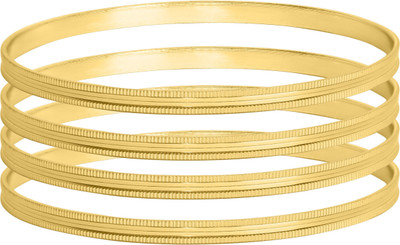 COSMODUST Alloy Gold-plated Bangle Set(Pack of 4)