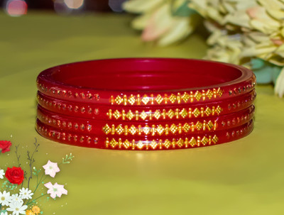 Anshi Creations Plastic Gold-plated Shakha Pola(Pack of 4)