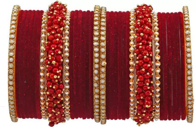 DONERIA Metal Beads Bangle Set(Pack of 34)