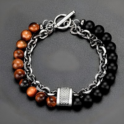 Karishma Kreations Alloy, Stainless Steel Beads Bracelet
