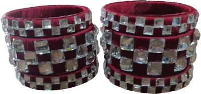 KRITY Glass Beads Bangle Set(Pack of 6)