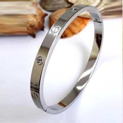 Heer Collection Stainless Steel Titanium Kada