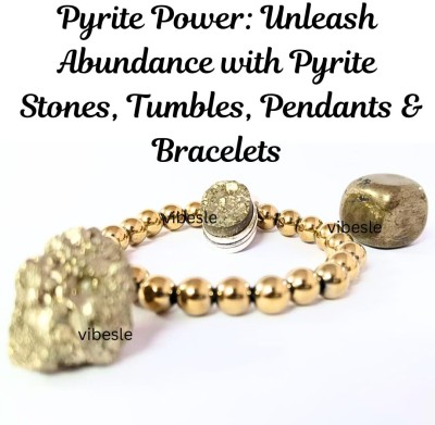 VIBESLE Brass, Pyrite, Stone Crystal Bracelet