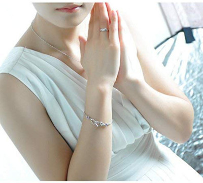 MYKI Alloy Silver Coated Bracelet